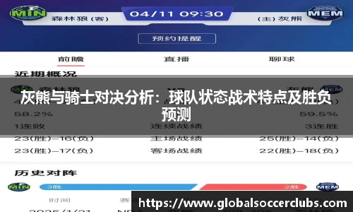 灰熊与骑士对决分析：球队状态战术特点及胜负预测